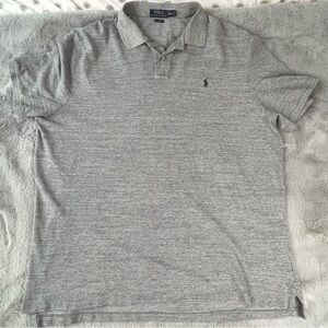 Polo Ralph Lauren Classic Fit Polo Shirt Heather Gray Men's XXL Cotton
